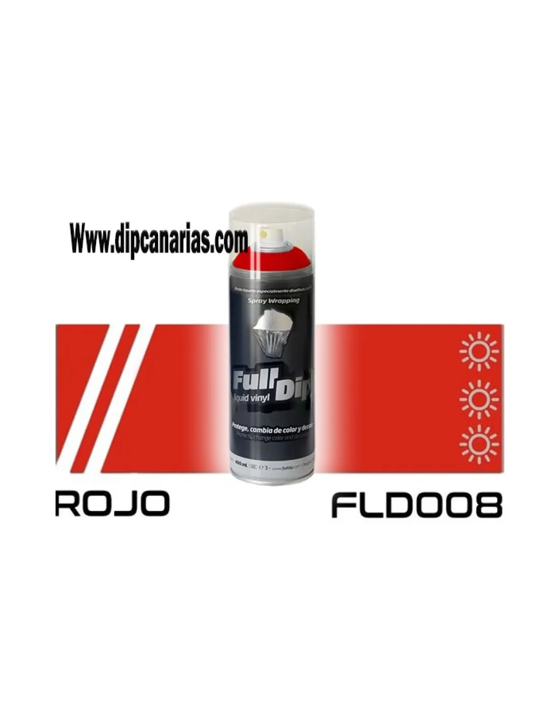 Vinilo Líquido Rojo 400 ml. Spray