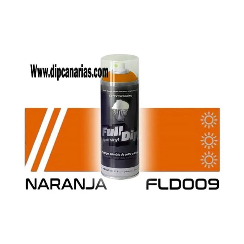 Vinilo Líquido Naranja 400 ml. Spray