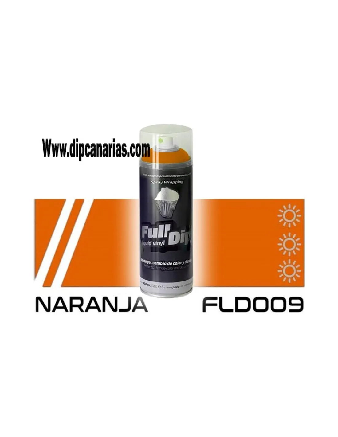 Vinilo Líquido Naranja 400 ml. Spray