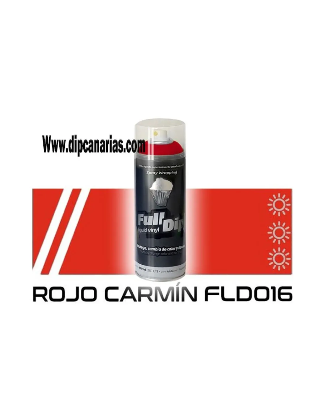 Vinilo Líquido Rojo Carmín 400 ml. Spray