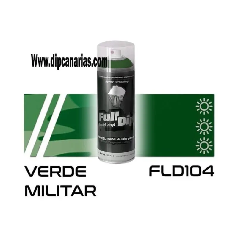 Vinilo Líquido Verde Militar 400 ml. Spray