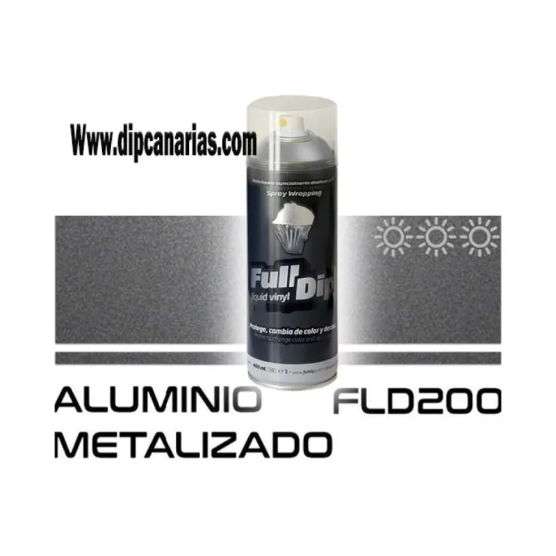Vinilo Líquido Aluminio Metalizado 400 ml. Spray