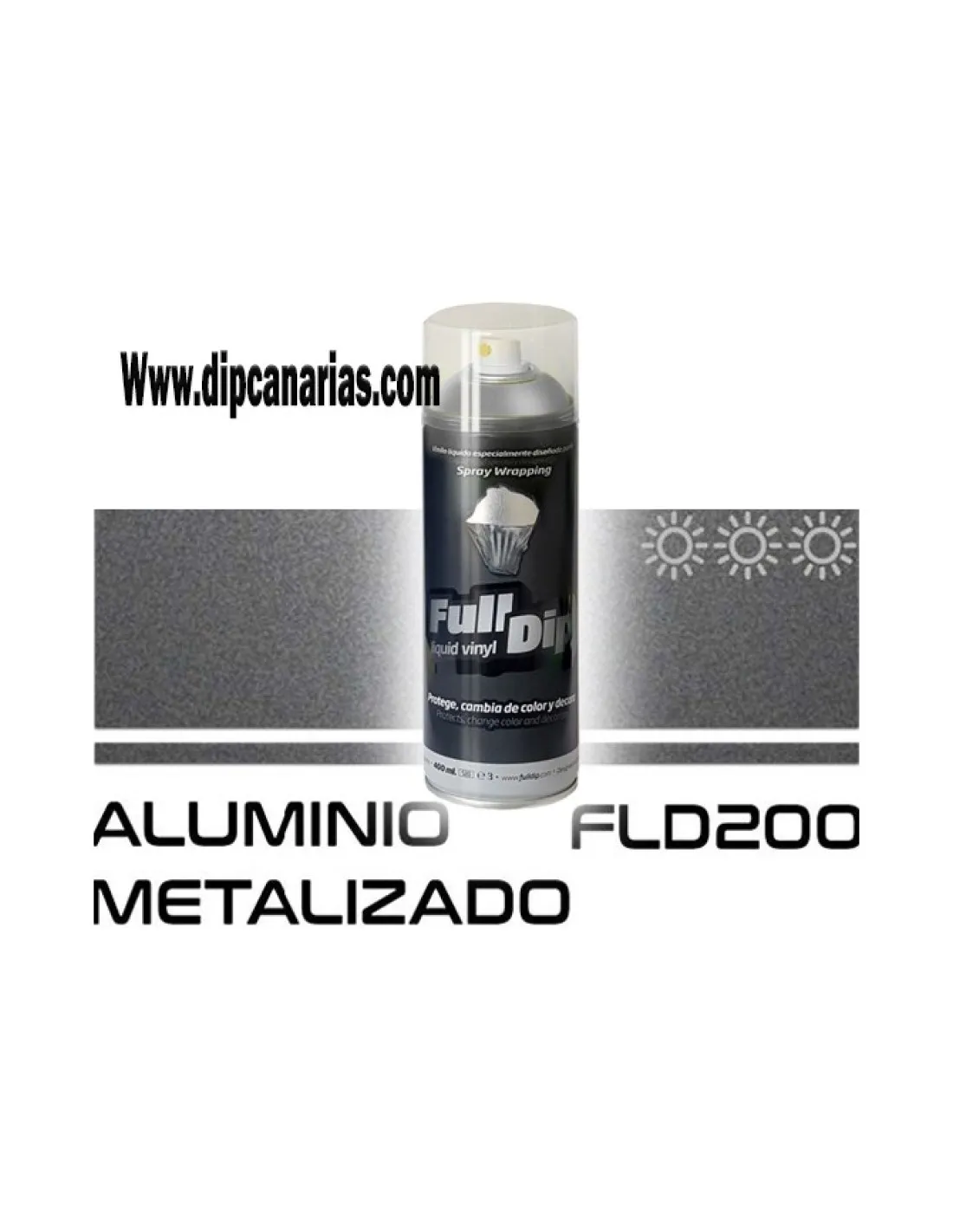 Vinilo Líquido Aluminio Metalizado 400 ml. Spray