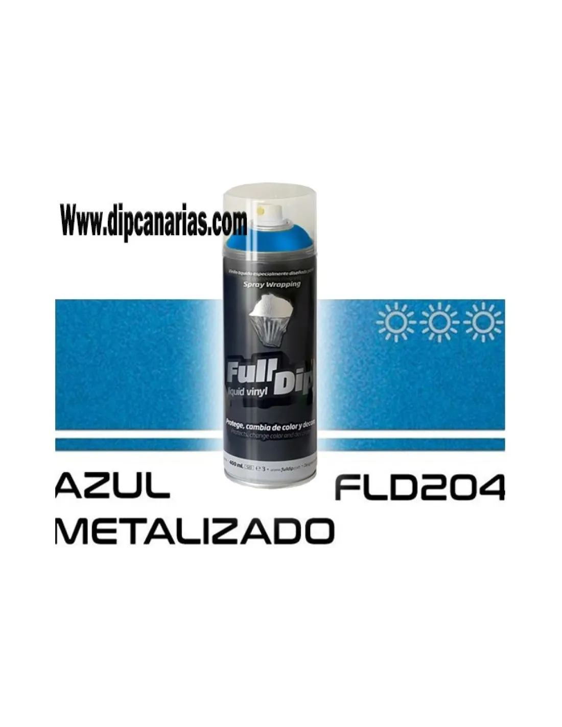 Vinilo Líquido Azul Metalizado 400 ml. Spray