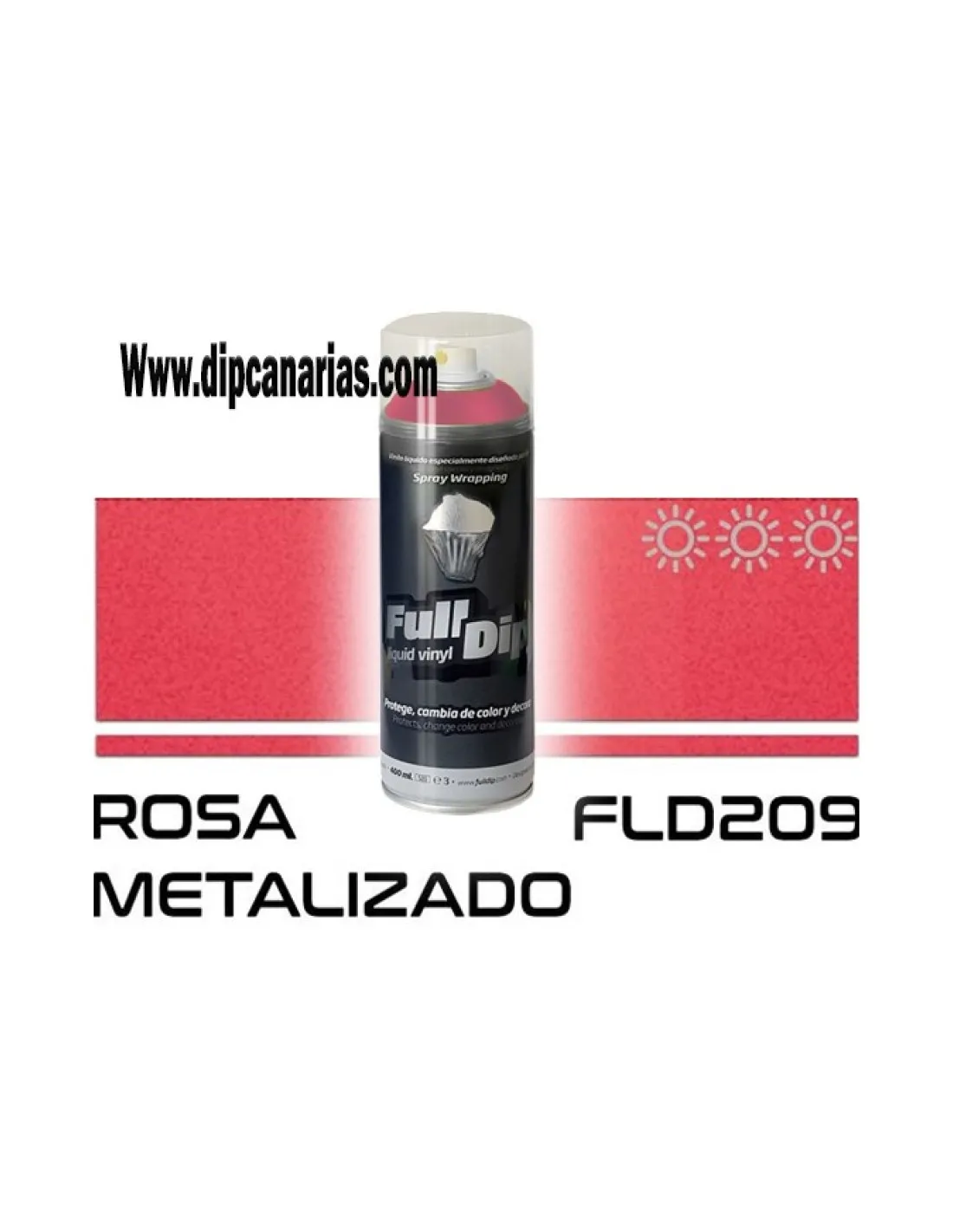 Vinilo Líquido Rosa Metalizado 400 ml. Spray