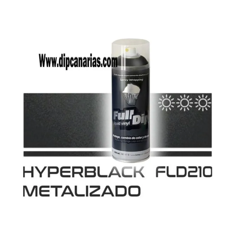 Vinilo Líquido HyperBlack Metalizado 400 ml. Spray