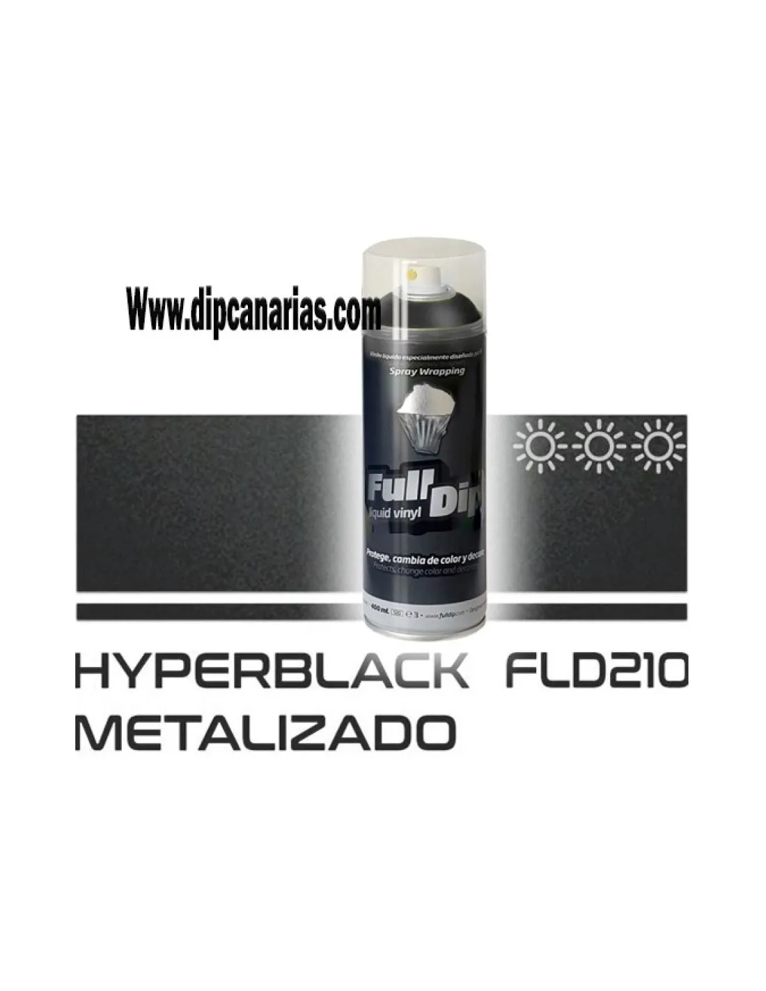 Vinilo Líquido HyperBlack Metalizado 400 ml. Spray