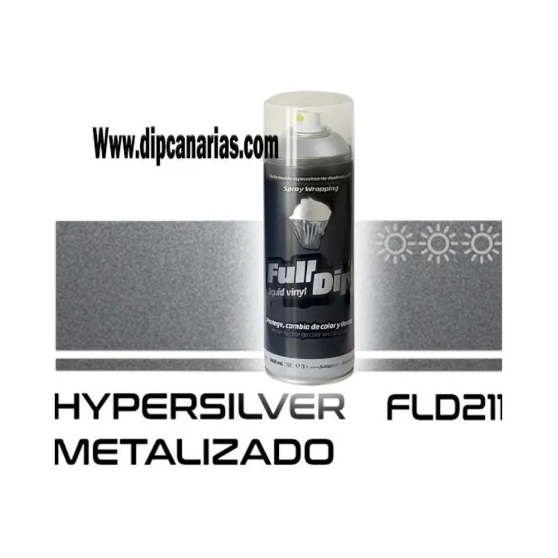 Vinilo Líquido Plata Metalizado 400 ml. Spray