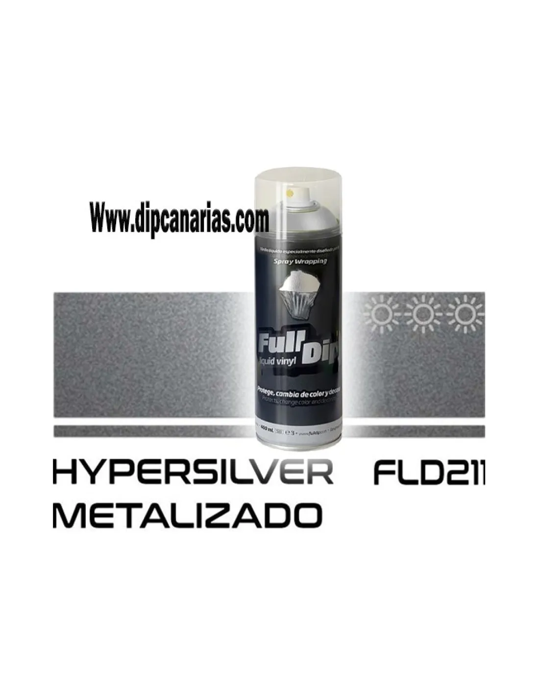 Vinilo Líquido Plata Metalizado 400 ml. Spray
