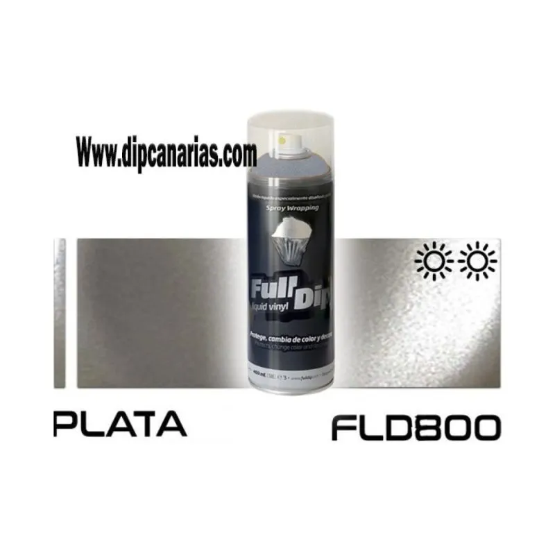 Vinilo Líquido Cromado Plata 400 ml. Spray