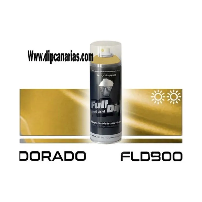 Vinilo Líquido Dorado Cromado 400 ml. Spray