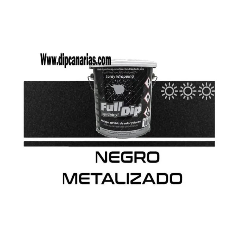 Vinilo Líquido Bote 4L Negro Metalizado