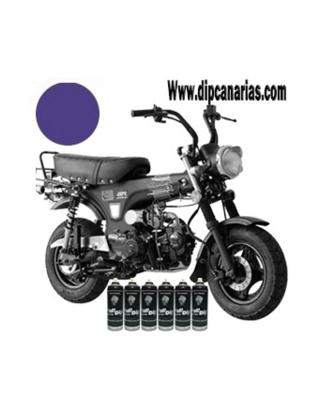 Kit moto pequeña Violeta Sólido