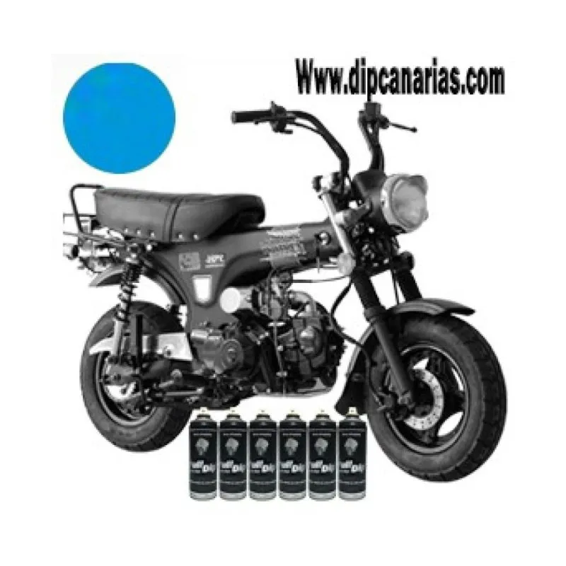 Kit moto pequeña Azul Luminoso Sólido