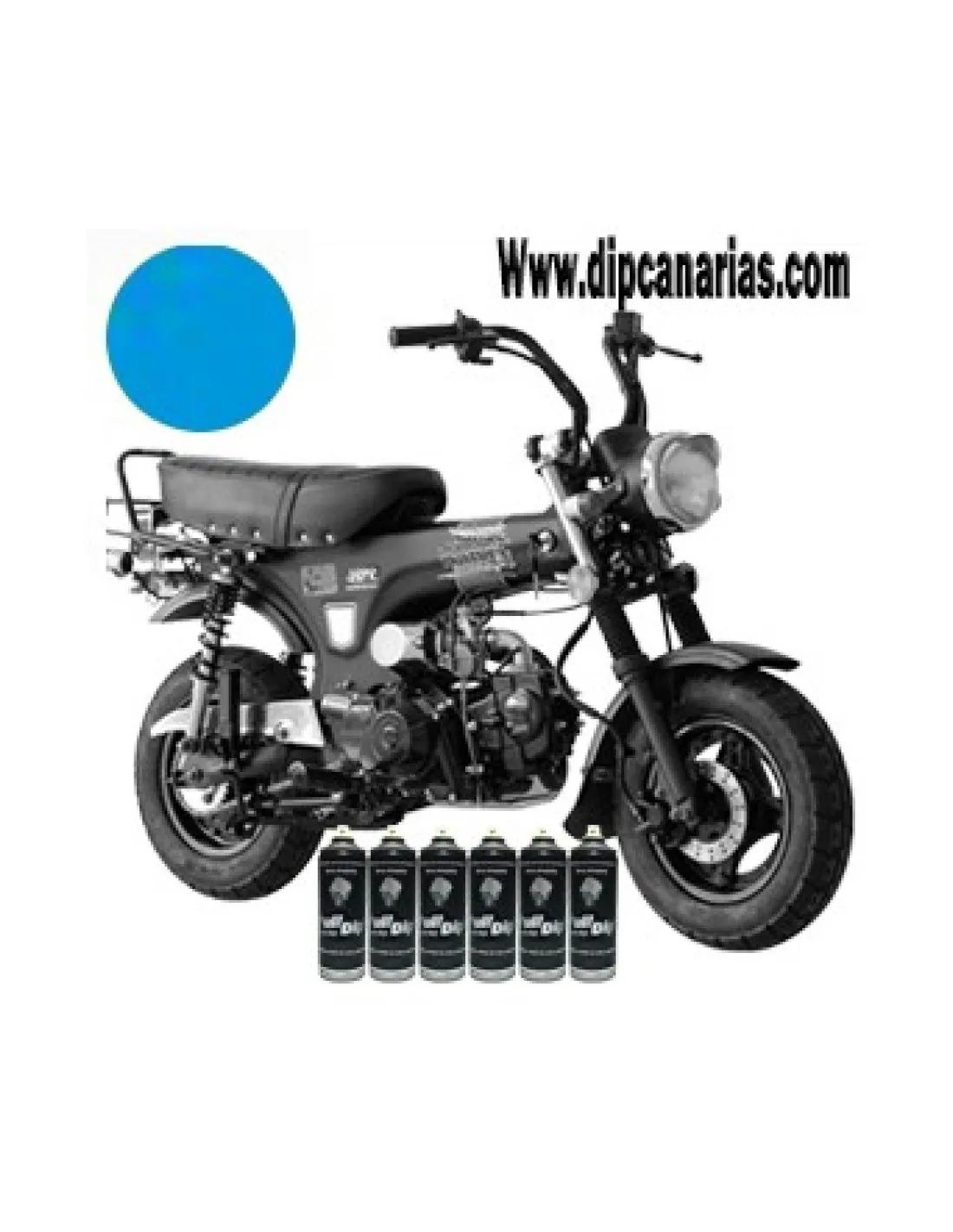 Kit moto pequeña Azul Luminoso Sólido