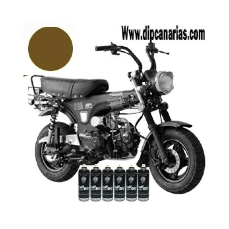 Kit moto pequeña Marrón Militar Sólido