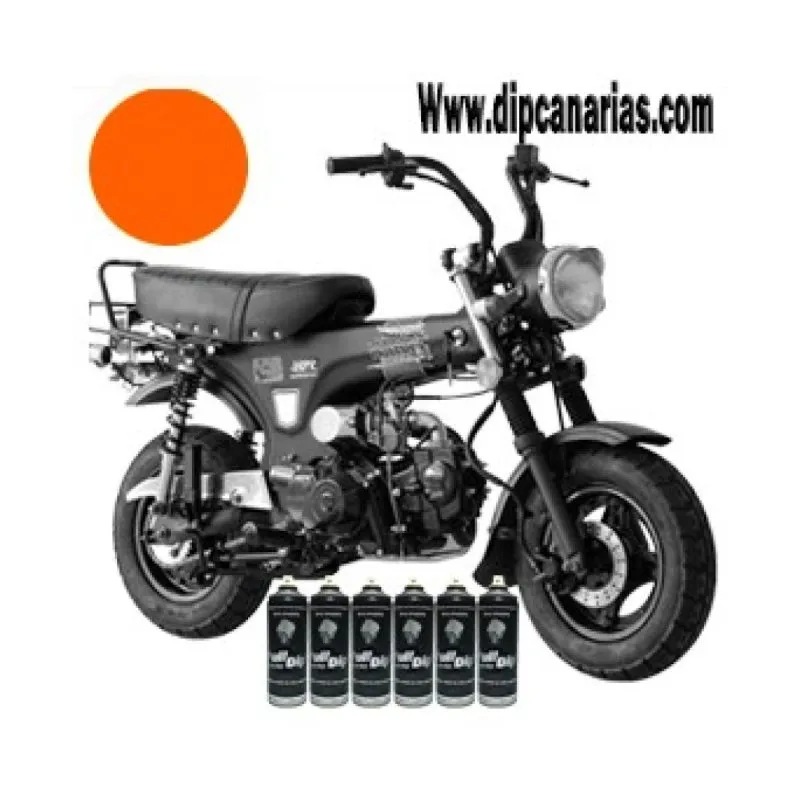 Kit moto pequeña Naranja Flúor