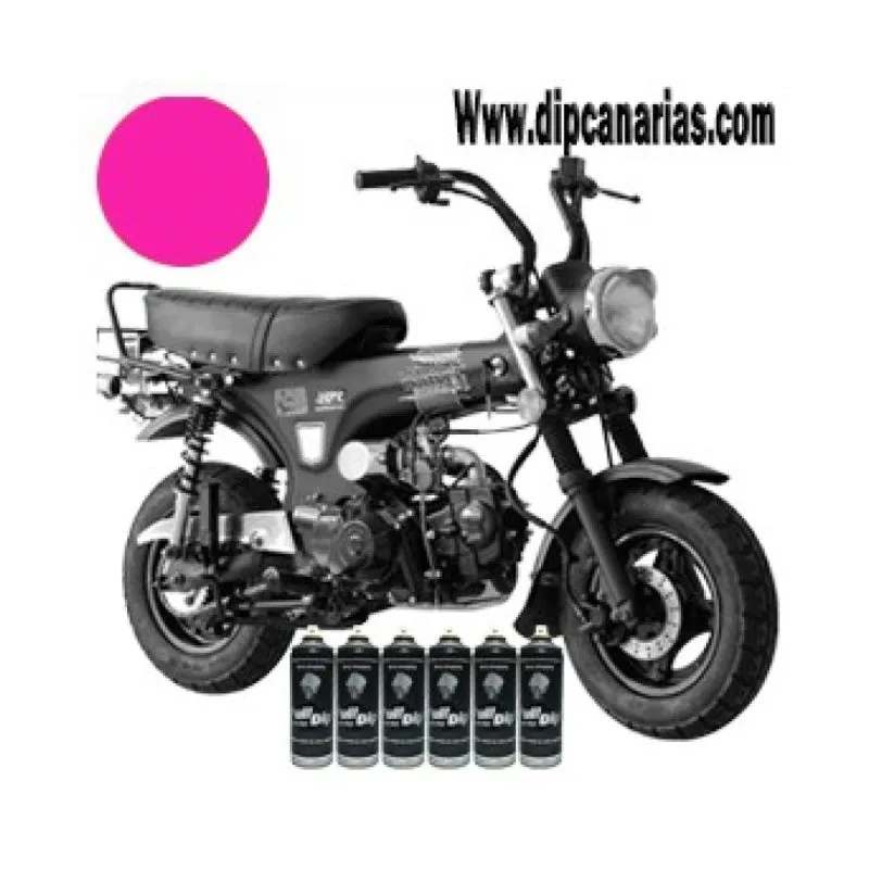 Kit moto pequeña Rosa Flúor