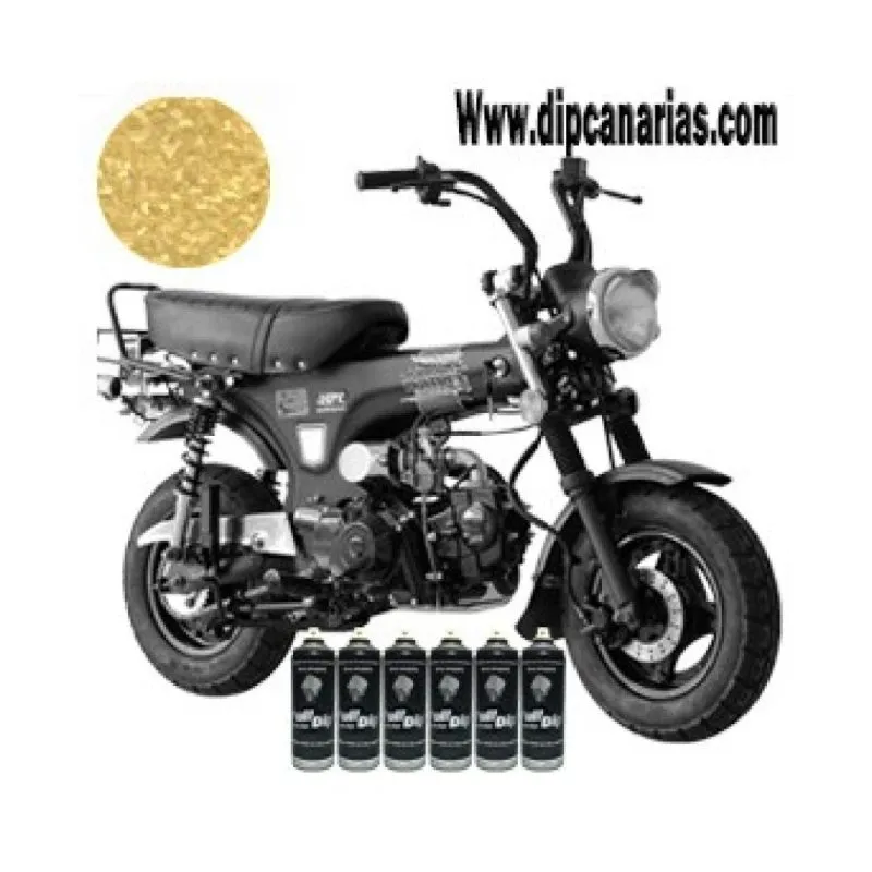 Kit moto pequeña Dorado Cromado