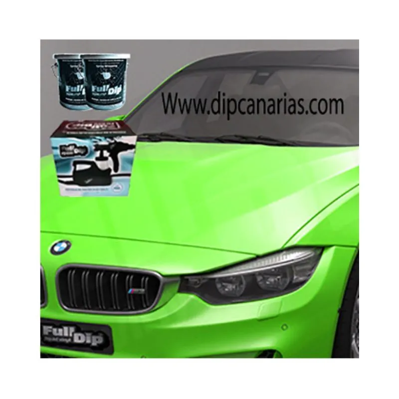 Kit Coche Pequeño Verde Flúor