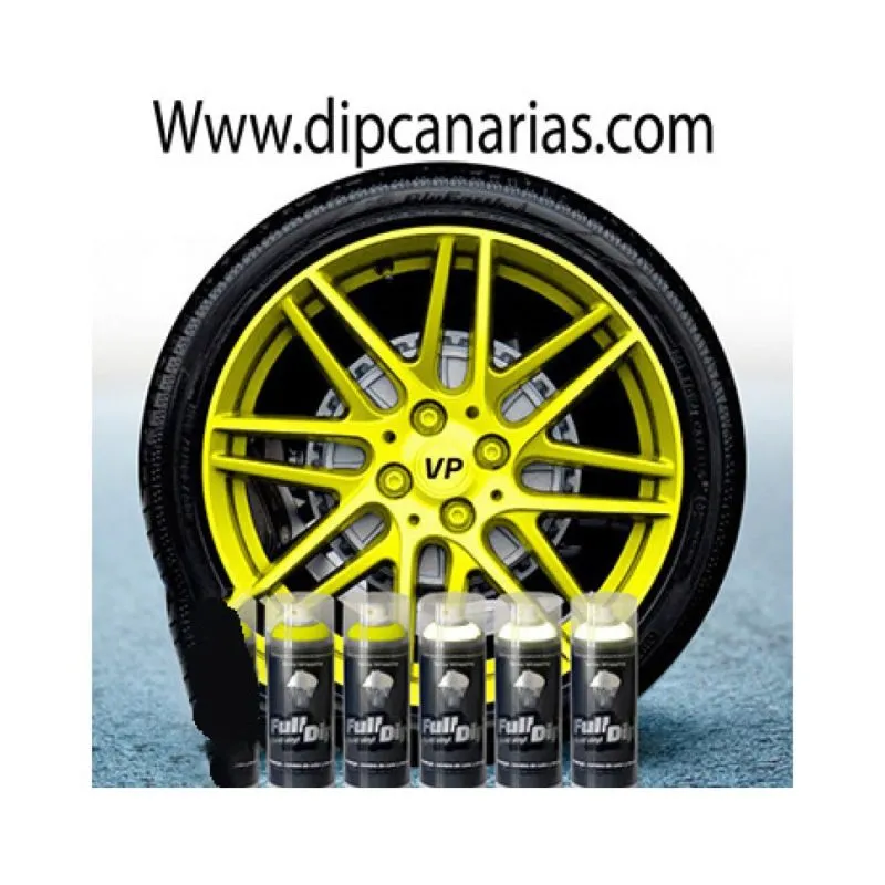 Kit llantas de 16 a 19" Amarillo Flúor
