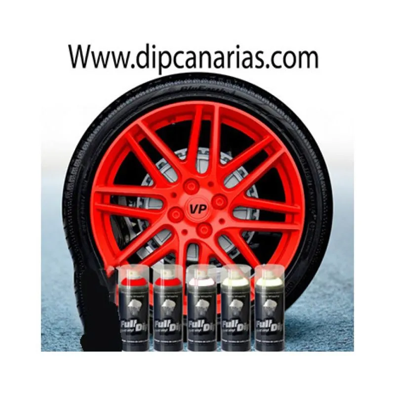 Kit llantas de 16 a 19" Rojo Flúor