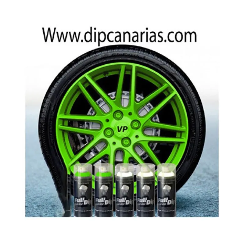 Kit llantas de 16 a 19" Verde Flúor