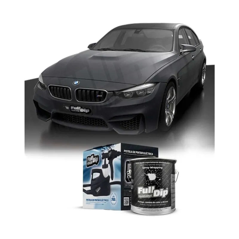 Kit Coche Micro Gun Metal Sólido Full Dip