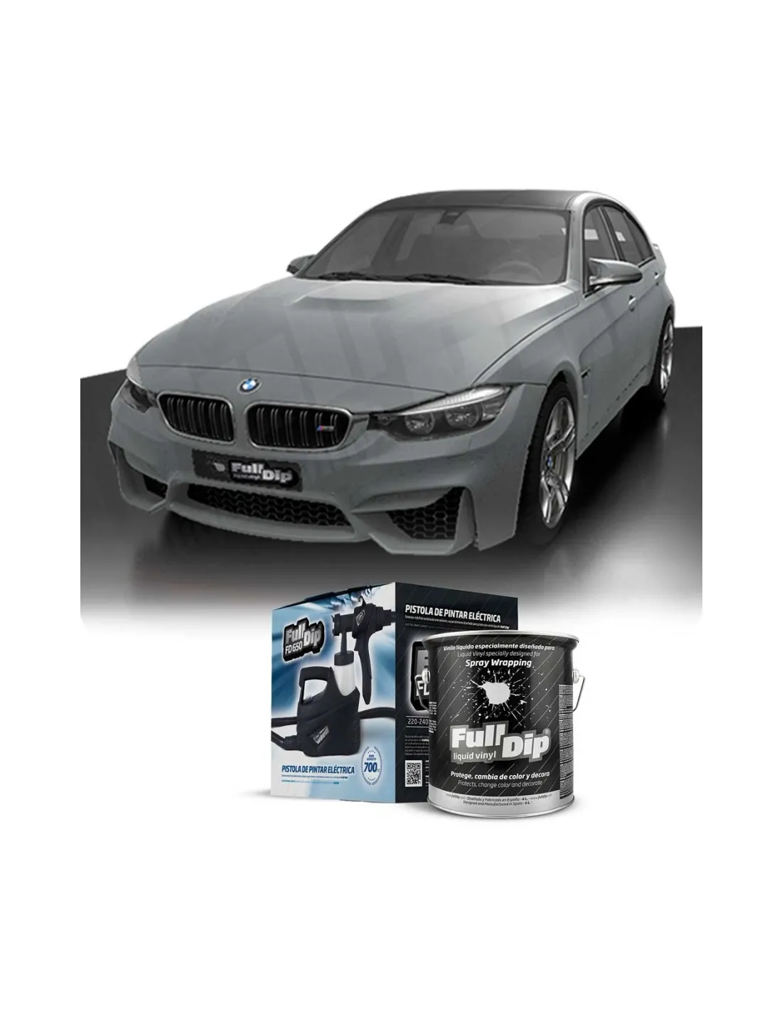 Kit Coche Micro Nardo Grey Sólido Full Dip
