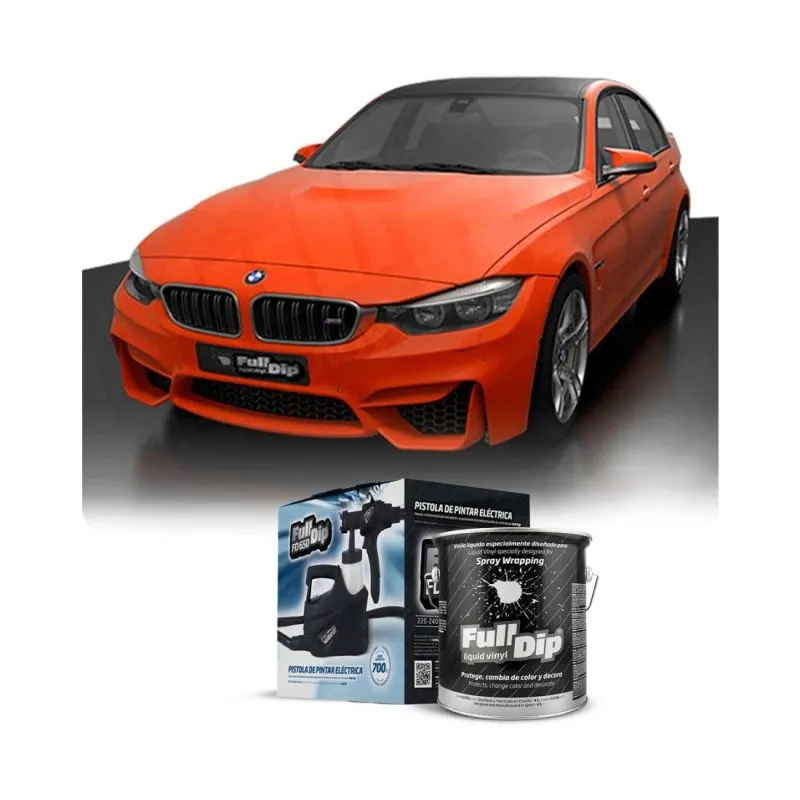 Kit Coche Micro Naranja Sólido Full Dip