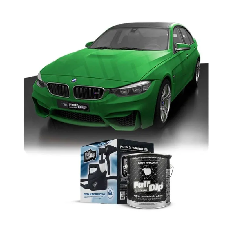 Kit Coche Micro Verde Lima Sólido Full Dip