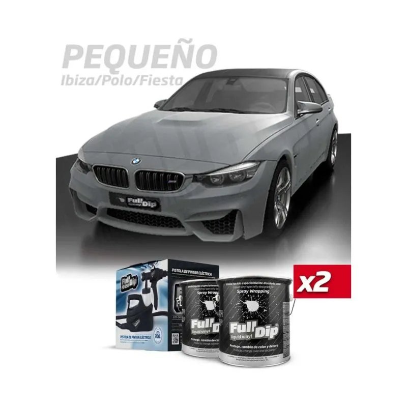 Kit Coche Pequeño Nardo Grey Sólido Full Dip