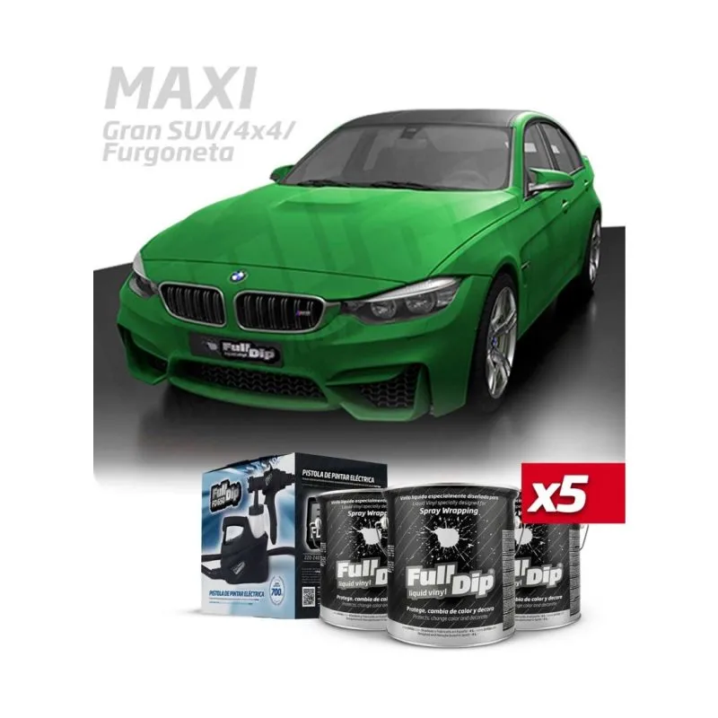 Kit Coche Maxi Verde Lima Sólido Full Dip