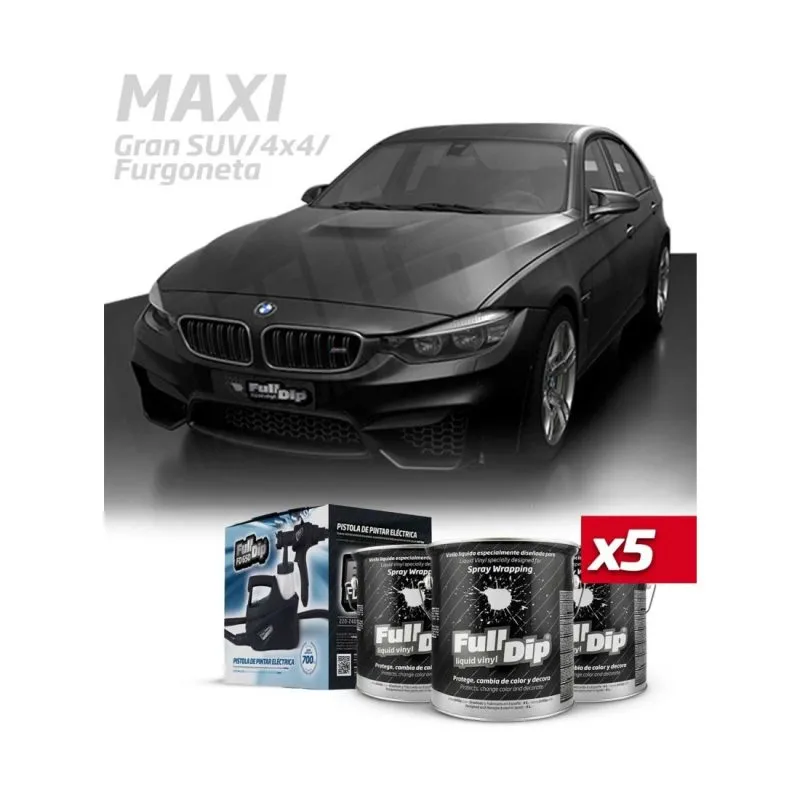 Kit Coche Maxi Negro Metalizado Full Dip