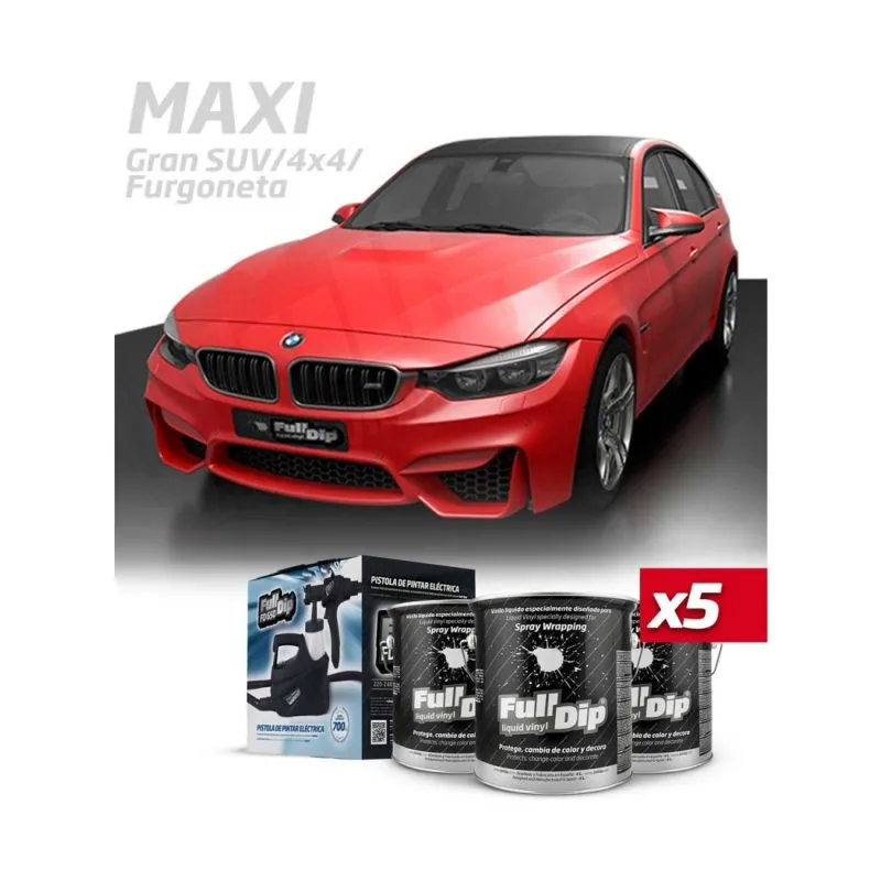 Kit Coche Maxi Rojo Metalizado Full Dip