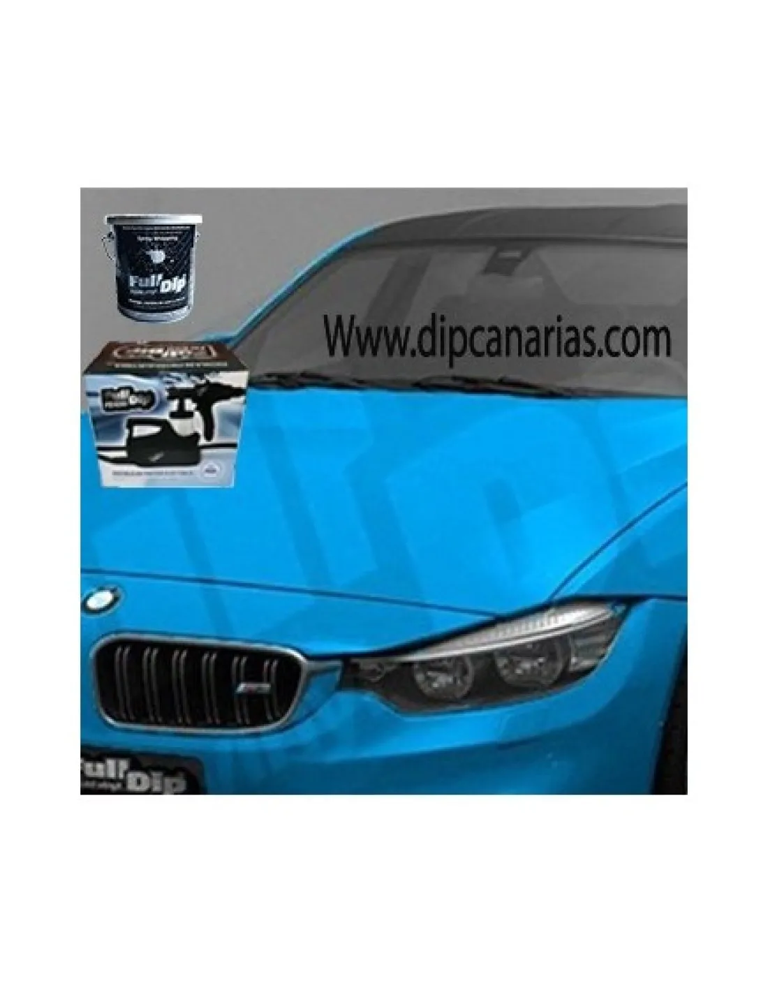 Kit Coche Micro Azul Claro Sólido