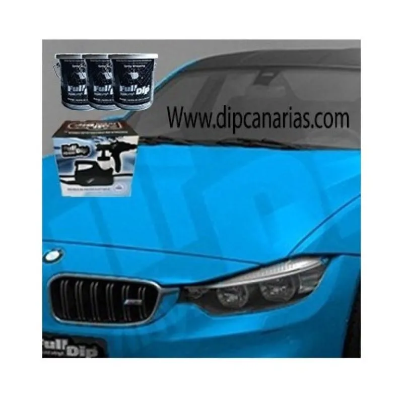 Kit Coche Mediano Azul Claro Sólido