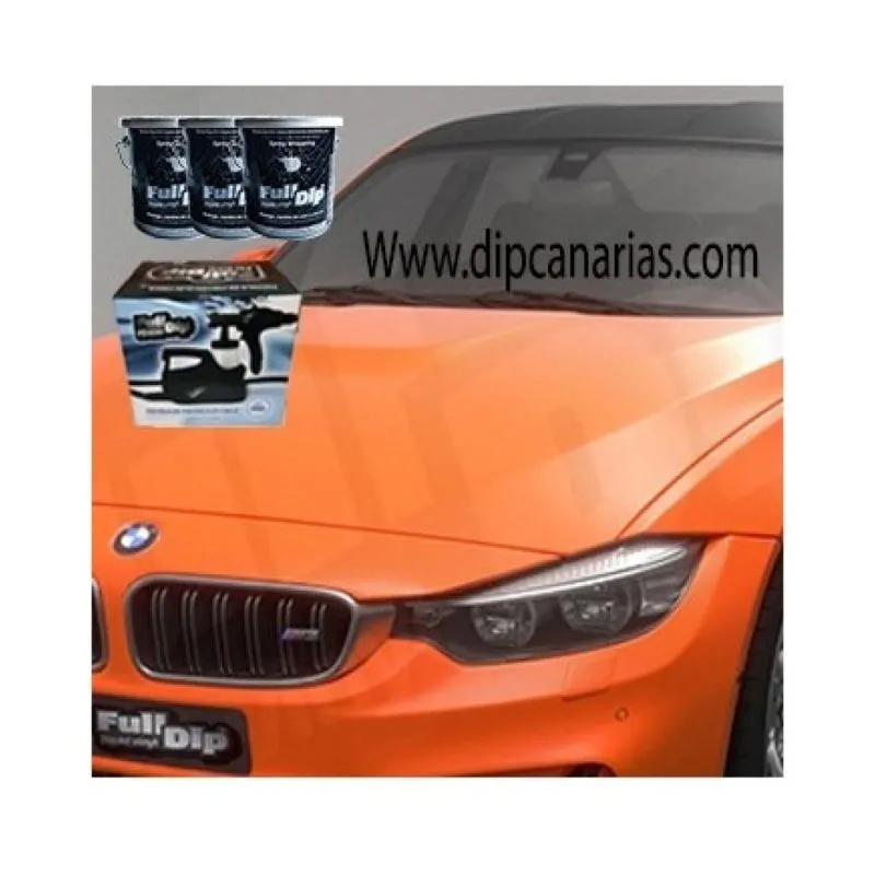 Kit Coche Mediano Naranja Flúor