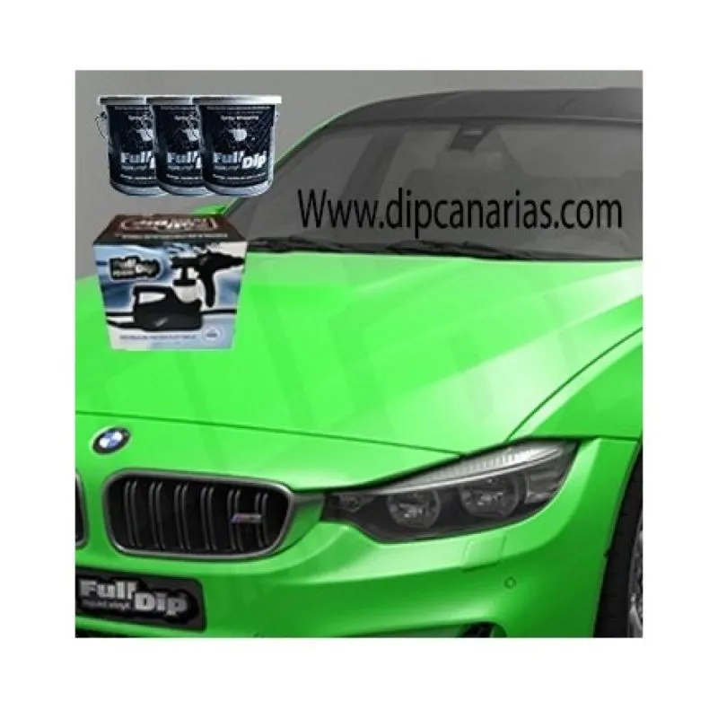 Kit Coche Mediano Verde Flúor