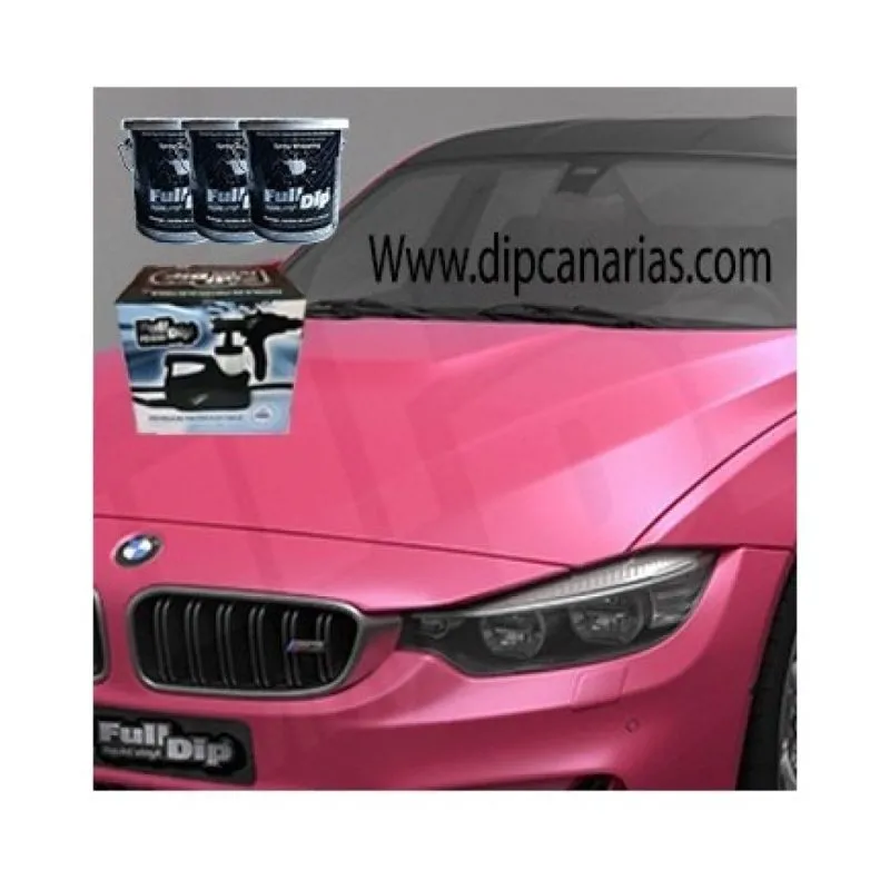 Kit Coche Mediano Rosa Flúor