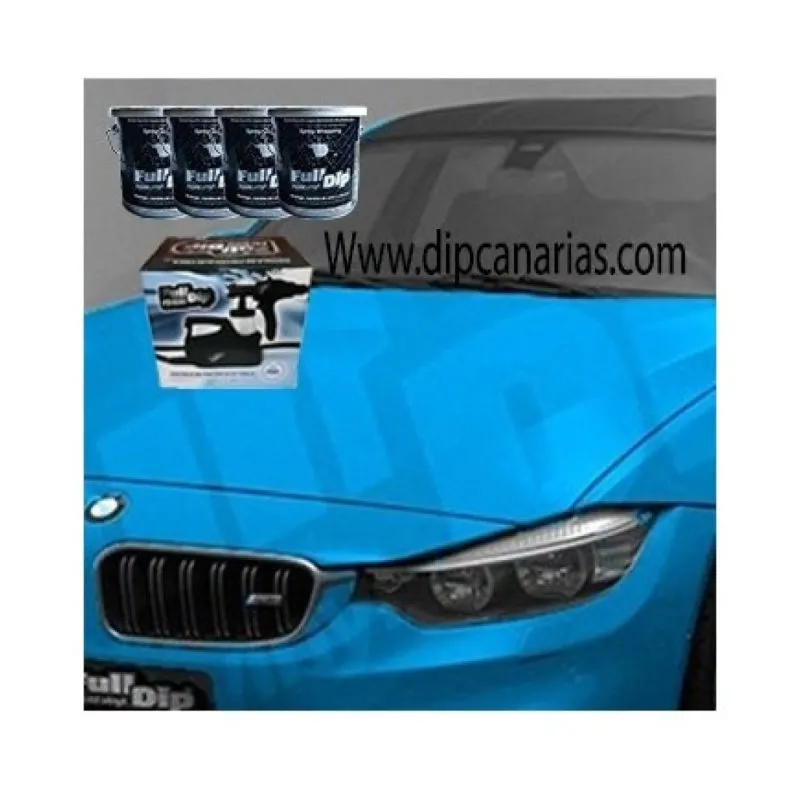 Kit Coche Grande Azul Claro Sólido