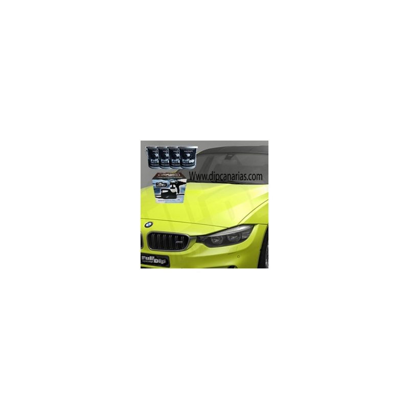 Kit Coche Grande Amarillo FlÃºor