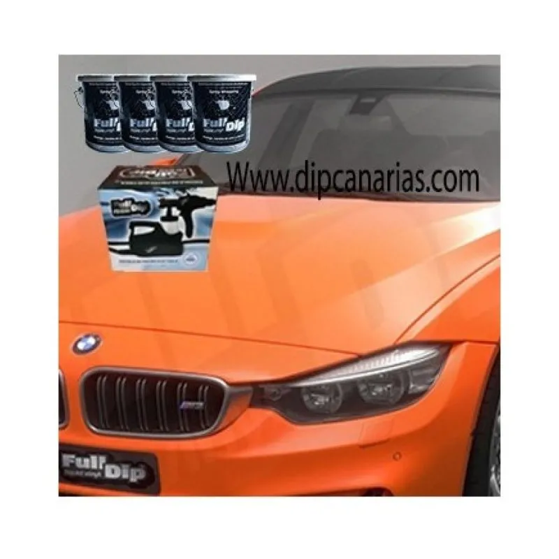 Kit Coche Grande Naranja Flúor