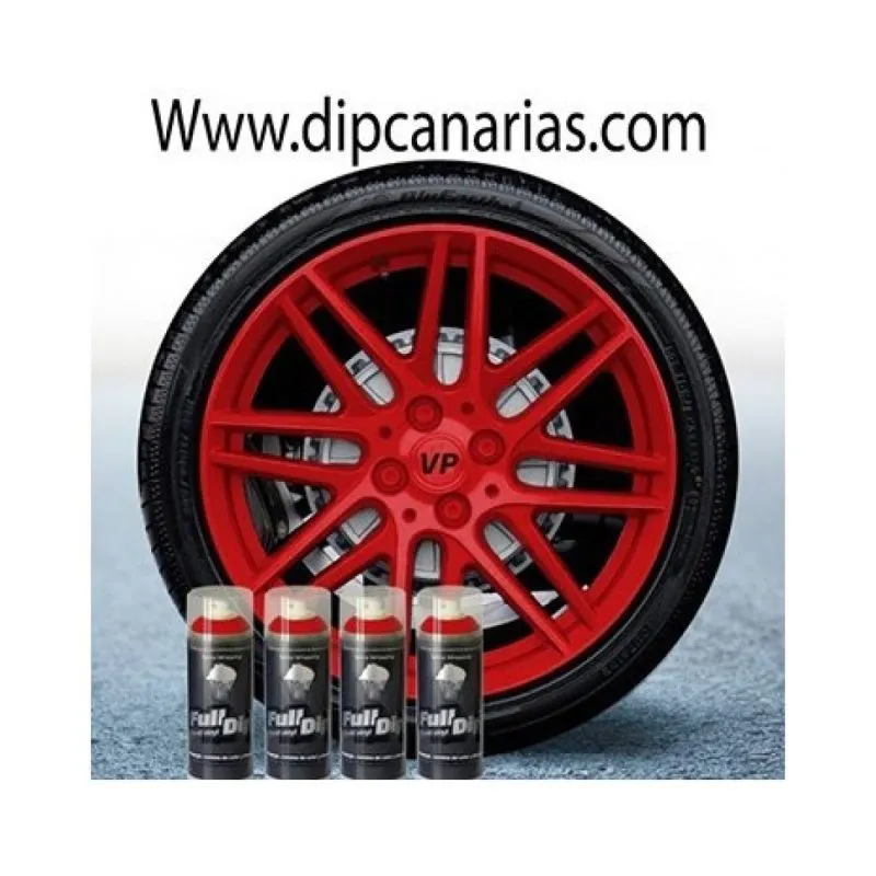 Kit llantas de 16 a 19" Rojo Sólido