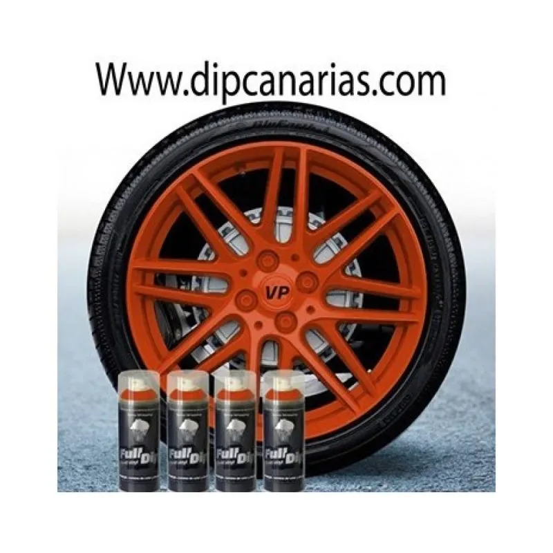 Kit llantas de 16 a 19" Naranja Sólido
