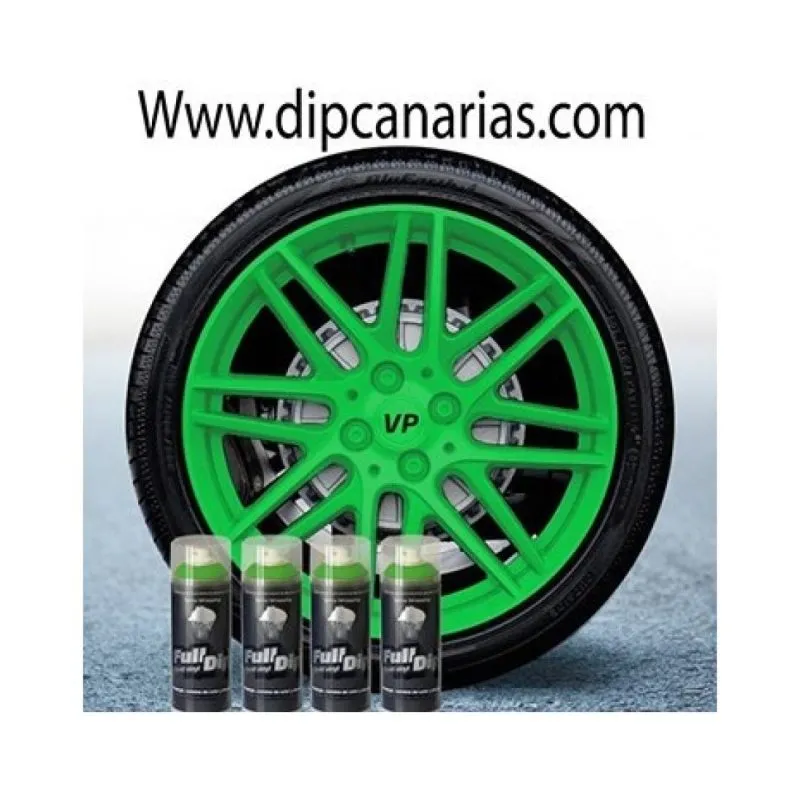Kit llantas de 16 a 19" Verde Lima Sólido