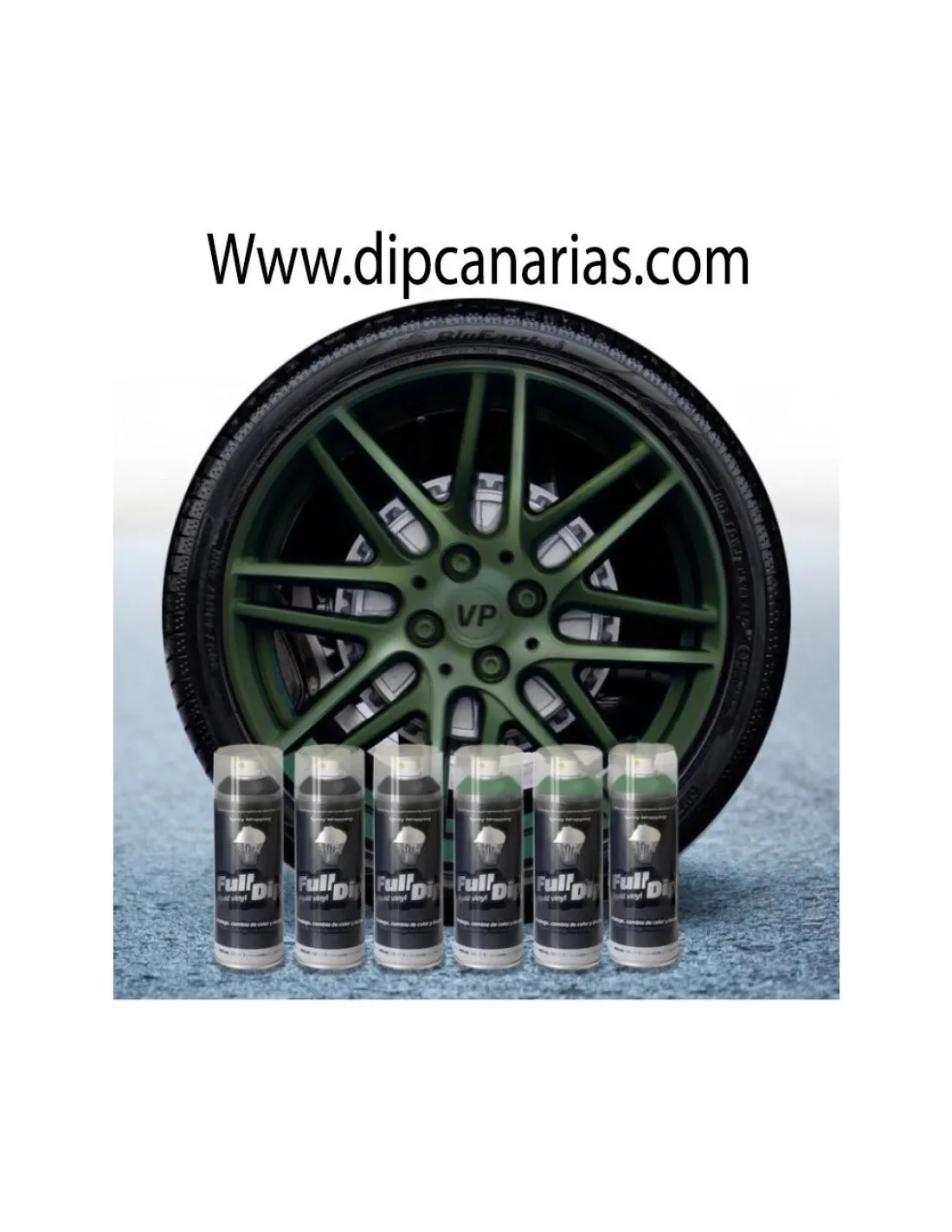 Kit llantas de 16 a 19" Verde Oliva Candy