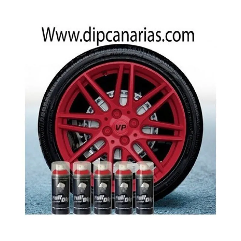 Kit llantas de 20" o más Rojo Cereza Sólido
