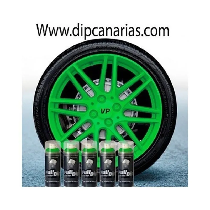 Kit llantas de 20" o más Verde Lima Sólido