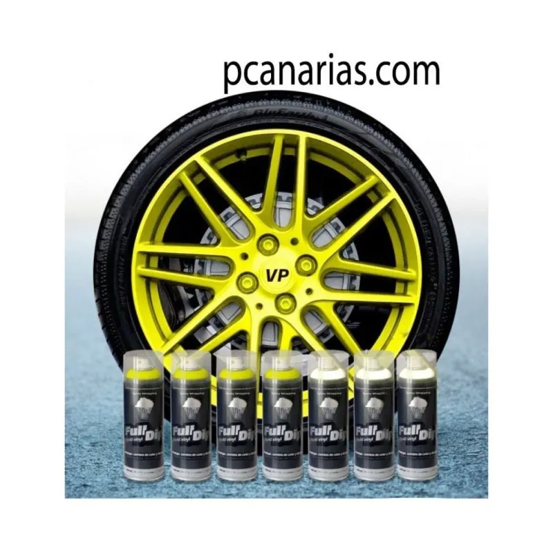 Kit llantas de 20" o más Amarillo Flúor